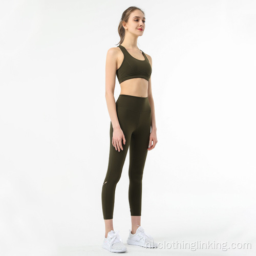 Sport-bh en legging broek Yoga set outfits